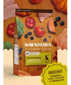 Беззерновой корм для щенков со свежей индейкой, уткой, лососем, Fresh Grain-free Turkey Duck&Salmon Puppy, 0.4кг