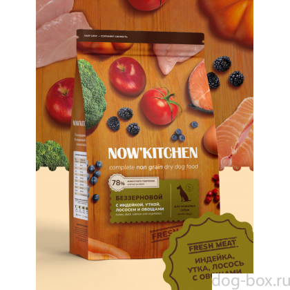 Беззерновой корм для собак старше 7 лет со свежей индейкой,уткой,лососем,Fresh Grain-free Turkey,Duck&Salmon,Senior, 1.59кг Беззерновой корм для собак старше 7 лет со свежей индейкой,уткой,лососем,Fresh Grain-free Turkey,Duck&Salmon,Senior, 1.59кг-0