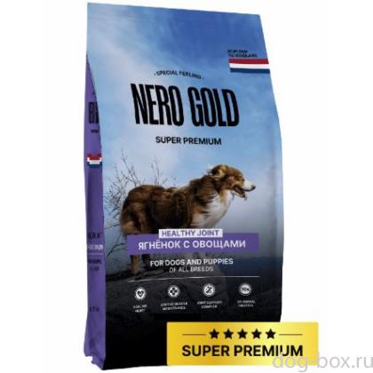 Полнорационный сухой корм для собак и щенков с мясом ягненка и овощами, 0.5кг-0