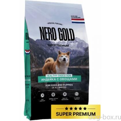 Полнорационный сухой корм для собак и щенков с мясом индейки и овощами, 0.5кг-0