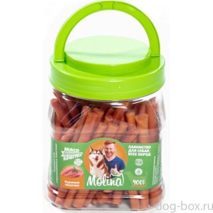 Куриные палочки для собак, 400г (81±1шт)-0