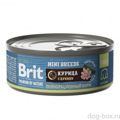 Premium by Nature консервы с курицей и цукини для взрослых собак мелких пород, 100г-0