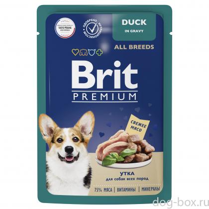 Premium Пауч для взрослых собак всех пород утка в соусе, 85г-0