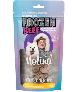 Frozen Beef Сублимированное лакомство для собак всех пород и щенков. Легкое говяжье