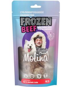 Frozen Beef Сублимированное лакомство для собак всех пород и щенков. Бычий стейк