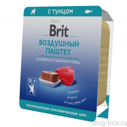 Воздушный паштет  с тунцом  для взрослых собак мини пород, 0.1кг-0