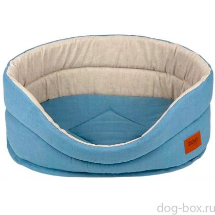 Лежанка овальная «Эколен», голубая, 40*27*16см-0