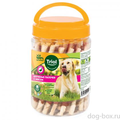 Крученые палочки с уткой для собак (банка), 340г-0