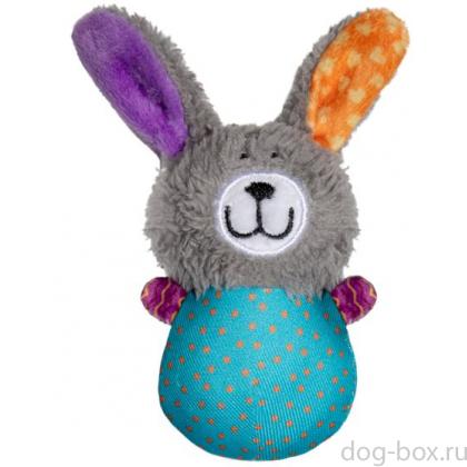 Игрушка MINI DOGS для собак мелких пород мягкая "Зайка", 12см-0