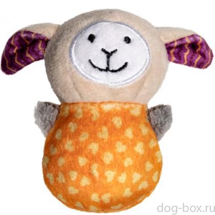 Игрушка MINI DOGS для собак мелких пород мягкая "Овечка", 8,5см-0