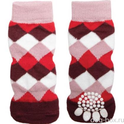 Носки для собак "Ромбы", размер L (3,5*9см)-0