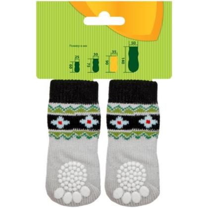 Носки для собак "Цветы", размер L (3,5*9см)-1