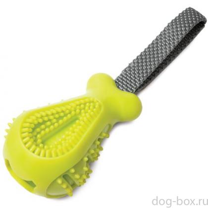 Игрушка для собак из термопластичной резины "Кость с ручкой", 11,5/22см-0