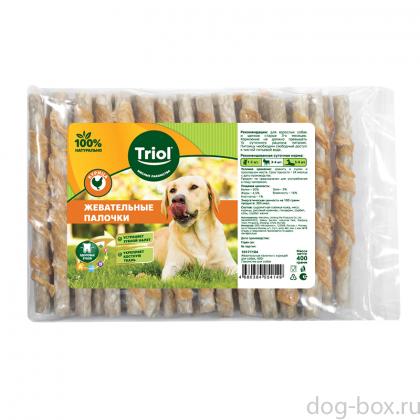 Жевательные палочки с курицей для собак, 400г-0