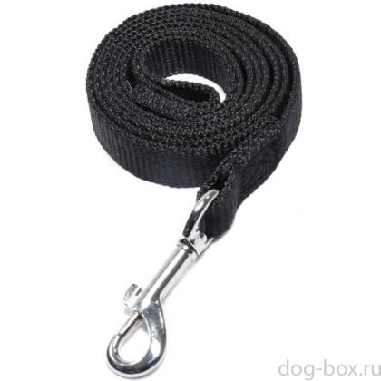 Поводок нейлоновый для собак "Эталон" S, черный,, 2*200см-0
