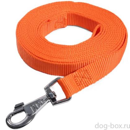Поводок нейлоновый для собак "Эталон" S, оранжевый, 2*200см-0