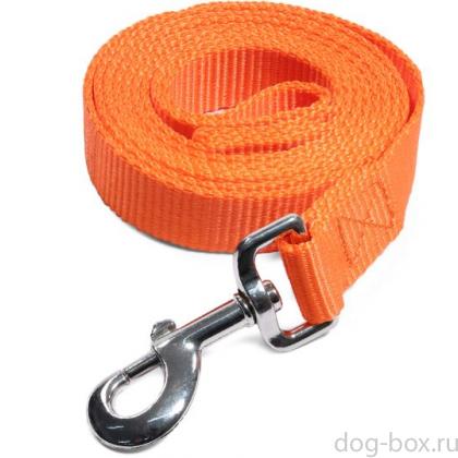 Поводок нейлоновый для собак "Эталон" M, оранжевый, 2,5*300см-0
