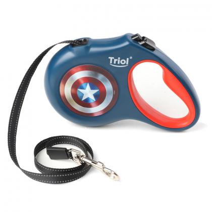 Поводок-рулетка для собак Marvel Капитан Америка S, 5м до 12кг, лента-2