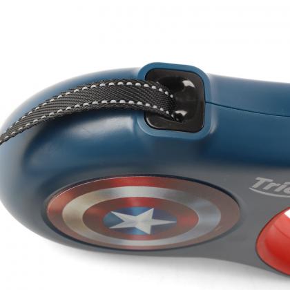 Поводок-рулетка для собак Marvel Капитан Америка S, 5м до 12кг, лента-1