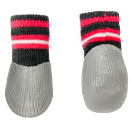 Носки для собак с водостойким покрытием "Полоски", 4шт, размер M (3*7,5см)-3