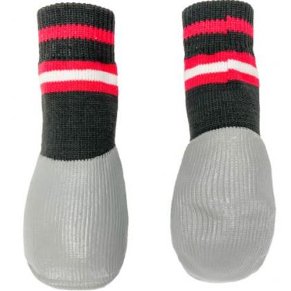 Носки для собак с водостойким покрытием "Полоски", 4шт, размер XL (4*11см)-2