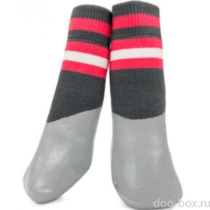 Носки для собак с водостойким покрытием "Полоски", 4шт, размер XXL (5*14см)-0