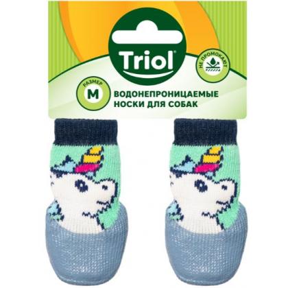 Носки для собак с водостойким покрытием "Единорог", 4шт, размер M (3*7,5см)-2