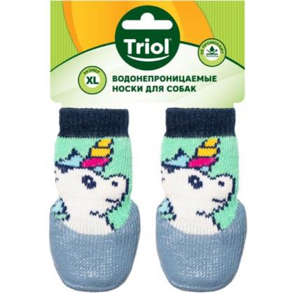 Носки для собак с водостойким покрытием "Единорог", 4шт, размер XL (4*11см)-2