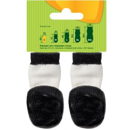 Носки для собак с водостойким покрытием "Панда", 4шт, размер S (2,5*6см)-4