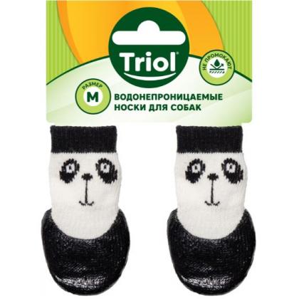 Носки для собак с водостойким покрытием "Панда", 4шт, размер M (3*7,5см)-3