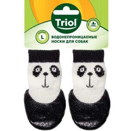 Носки для собак с водостойким покрытием "Панда", 4шт, размер L (3,5*9см)-3