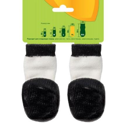 Носки для собак с водостойким покрытием "Панда", 4шт, размер XL (4*11см)-4