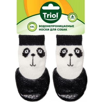 Носки для собак с водостойким покрытием "Панда", 4шт, размер XXL (5*14см)-3
