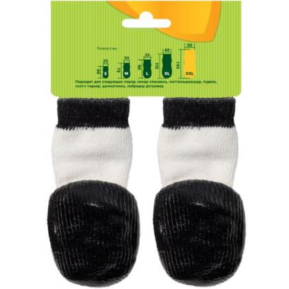 Носки для собак с водостойким покрытием "Панда", 4шт, размер XXL (5*14см)-4