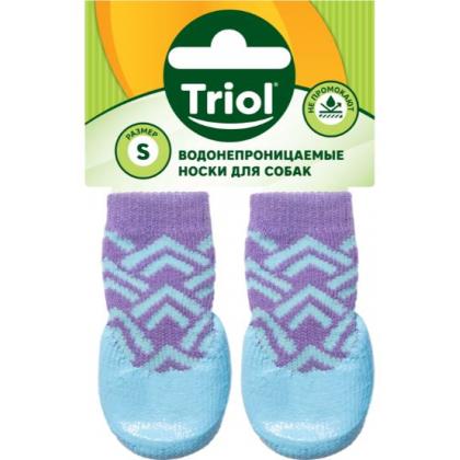 Носки для собак с водостойким покрытием "Орнамент", 4шт, размер S (2,5*6см)-1