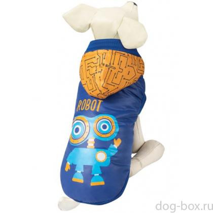 Попона для собак утепленная "Робот", размер XS (20см)-0