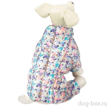 Комбинезон зимний для собак с молнией на спине "Радуга", размер XS (20см)-0