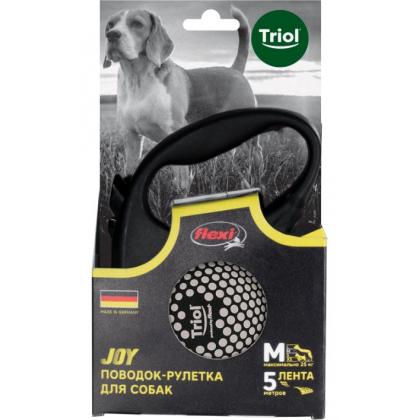 Поводок-рулетка для собак Flexi Joy Planet M 5м до 25кг, лента-1