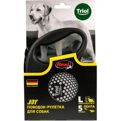 Поводок-рулетка для собак Flexi Joy Planet L 5м до 50кг, лента-1