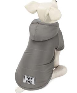 Попона утепленная для собак серия BE TRENDY "Баланс" серая, размер XS (20см)