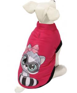 Попона утепленная для собак серия BE TRENDY "Милашка" розовая, размер XS (20см)