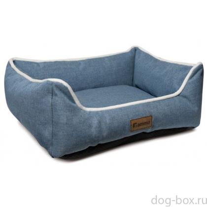 Лежанка прямоугольная "Ялта" M, синяя, 52*45*17см-0