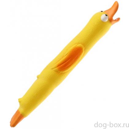 Игрушка для собак из латекса "Утка хрустящая", 28*5см-0