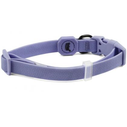 Ошейник для собак из биотана "Матрица" M, сиреневый, 2*34-49см-2
