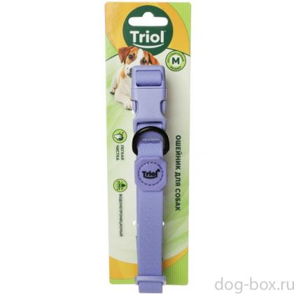 Ошейник для собак из биотана "Матрица" M, сиреневый, 2*34-49см-0