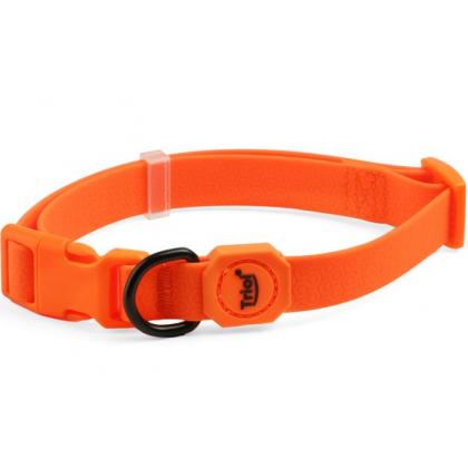 Ошейник для собак из биотана "Матрица" M, оранжевый, 2*34-49см-1