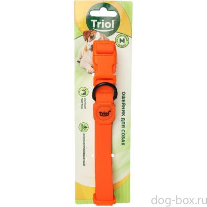 Ошейник для собак из биотана "Матрица" M, оранжевый, 2*34-49см-0