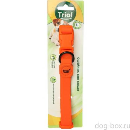 Ошейник для собак из биотана "Матрица" L, оранжевый, 2,5*45-68см-0