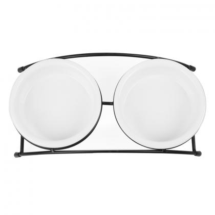 Миска керамическая на подставке "Сканди", 2*0,25л-2