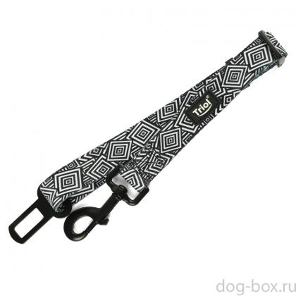 Ремень безопасности нейлоновый для собак "Геометрия", 70см-0